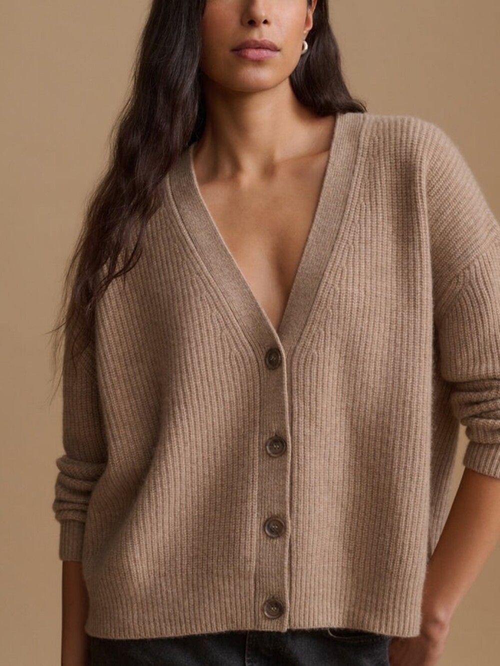 Jenni Kayne Cropped Cashmere Cocoon Cardigan - Picture 2 of 6